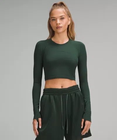 Lululemon Swiftly Tech Cropped Long-sleeve Shirt 2.0