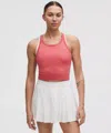 Lululemon Swiftly Tech Cropped Racerback Tank Top 2.0 In Pink