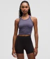 Lululemon Swiftly Tech Cropped Racerback Tank Top 2.0 In Blue