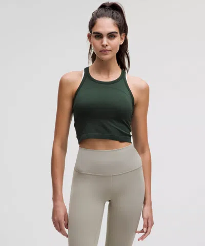 Lululemon Swiftly Tech Cropped Racerback Tank Top 2.0 In Brown