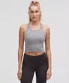 Lululemon Swiftly Tech Cropped Racerback Tank Top 2.0 In Gray