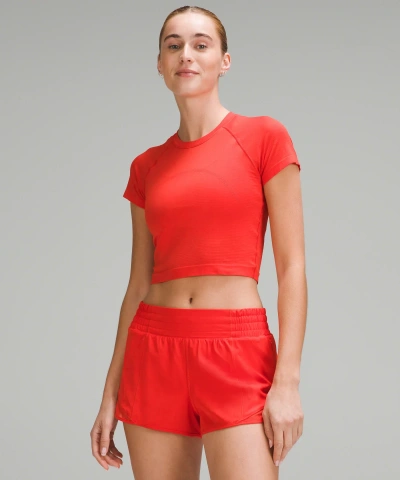 Lululemon Swiftly Tech Cropped Short-sleeve Shirt 2.0