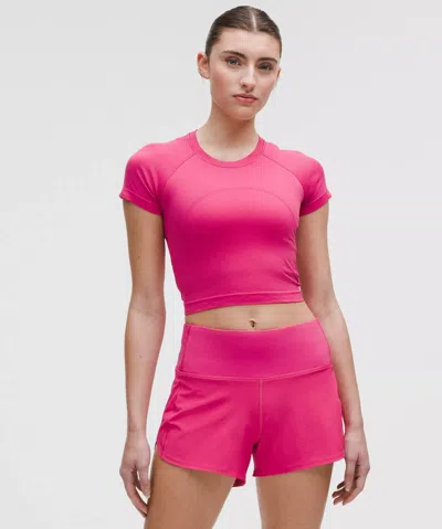 Lululemon Swiftly Tech Cropped Short-sleeve Shirt 2.0