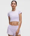 Lululemon Swiftly Tech Cropped Short-sleeve Shirt 2.0