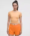 Lululemon Swiftly Tech Cropped Short-sleeve Shirt 2.0