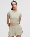 Lululemon Swiftly Tech Cropped Short-sleeve Shirt 2.0