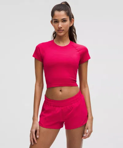Lululemon Swiftly Tech Cropped Short-sleeve Shirt 2.0