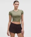 Lululemon Swiftly Tech Cropped Short-sleeve Shirt 2.0