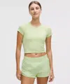 Lululemon Swiftly Tech Cropped Short-sleeve Shirt 2.0