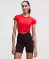 Lululemon Swiftly Tech Cropped Short-sleeve Shirt 2.0