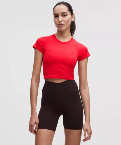 Lululemon Swiftly Tech Cropped Short-sleeve Shirt 2.0