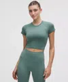 Lululemon Swiftly Tech Cropped Short-sleeve Shirt 2.0