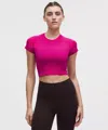 Lululemon Swiftly Tech Cropped Short-sleeve Shirt 2.0