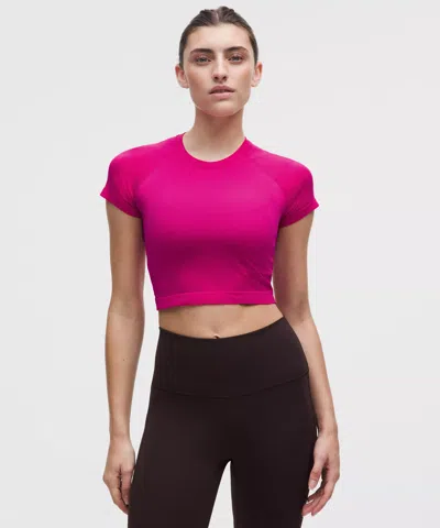Lululemon Swiftly Tech Cropped Short-sleeve Shirt 2.0