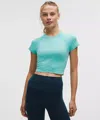 Lululemon Swiftly Tech Cropped Short-sleeve Shirt 2.0