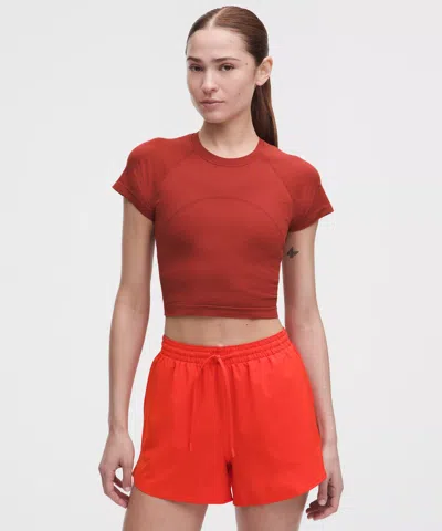 Lululemon Swiftly Tech Cropped Short-sleeve Shirt 2.0