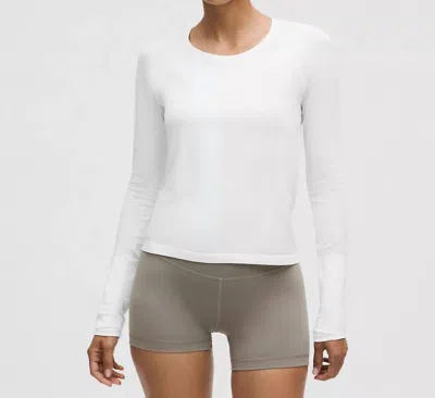 Lululemon Swiftly Tech Long Sleeve 2.0 Race Length Top In White/white
