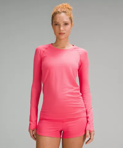 Lululemon Swiftly Tech Long-sleeve Shirt 2.0 In Pink