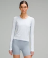 Lululemon Swiftly Tech Long-sleeve Shirt 2.0 Race Length In Blue