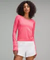 Lululemon Swiftly Tech Long-sleeve Shirt 2.0 Race Length In Pink