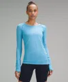 Lululemon Swiftly Tech Long-sleeve Shirt 2.0 In Blue