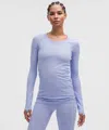 Lululemon Swiftly Tech Long-sleeve Shirt 2.0 In Blue