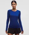 Lululemon Swiftly Tech Long-sleeve Shirt 2.0 In Blue