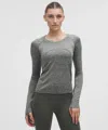 Lululemon Swiftly Tech Long-sleeve Shirt 2.0 In Gray