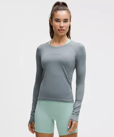 Lululemon Swiftly Tech Long-sleeve Shirt 2.0 In Gray