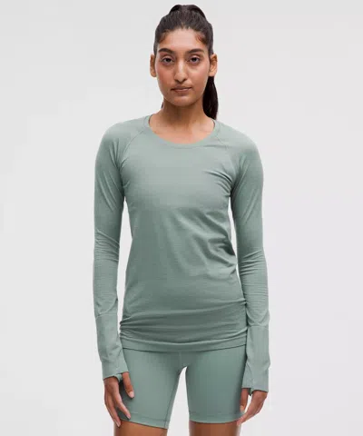 Lululemon Swiftly Tech Long-sleeve Shirt 2.0 Hip Length In Blue