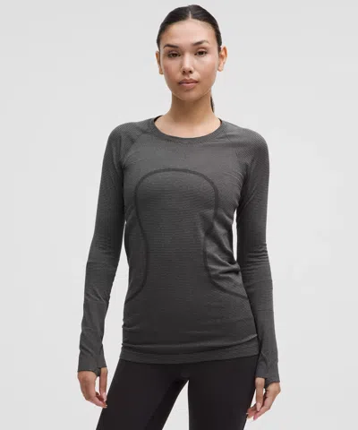 Lululemon Swiftly Tech Long-sleeve Shirt 2.0 Hip Length In Gray