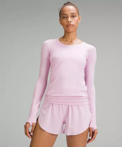 Lululemon Swiftly Tech Long-sleeve Shirt 2.0 Hip Length In Pink