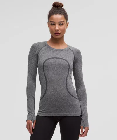 Lululemon Swiftly Tech Long-sleeve Shirt 2.0 Hip Length In Gray