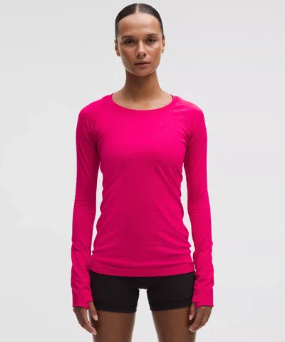 Lululemon Swiftly Tech Long-sleeve Shirt 2.0 In Pink