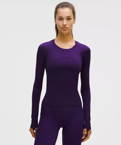 Lululemon Swiftly Tech Long-sleeve Shirt 2.0 In Purple