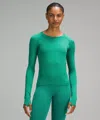 Lululemon Swiftly Tech Long-sleeve Shirt 2.0 Race Length In Green