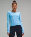 Lululemon Swiftly Tech Long-sleeve Shirt 2.0 Race Length In Blue