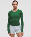 Lululemon Swiftly Tech Long-sleeve Shirt 2.0 Waist Length In Green