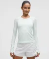 Lululemon Swiftly Tech Long-sleeve Shirt 2.0 Waist Length In Blue