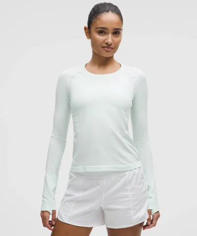 Lululemon Swiftly Tech Long-sleeve Shirt 2.0 Waist Length In Blue