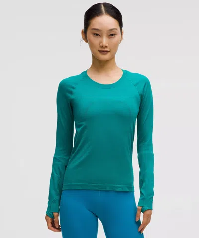 Lululemon Swiftly Tech Long-sleeve Shirt 2.0 Waist Length In Green