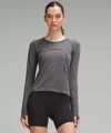 Lululemon Swiftly Tech Long-sleeve Shirt 2.0 Race Length In Gray