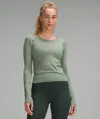 Lululemon Swiftly Tech Long-sleeve Shirt 2.0 Waist Length In Green