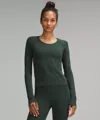 Lululemon Swiftly Tech Long-sleeve Shirt 2.0 Waist Length In Green