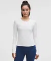Lululemon Swiftly Tech Long-sleeve Shirt 2.0 In White