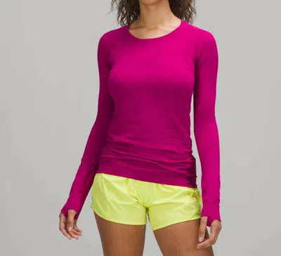 Lululemon Swiftly Tech Long Sleeve Top In Ripened Raspberry In Purple