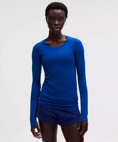 Lululemon Swiftly Tech Long-sleeve Shirt 2.0 In Blue