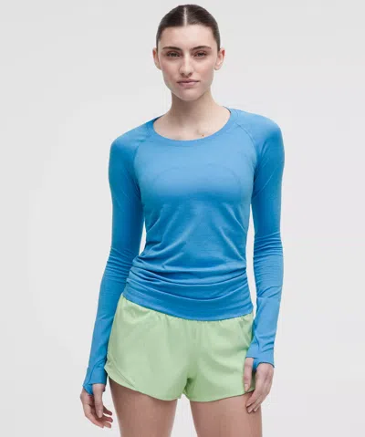 Lululemon Swiftly Tech Long-sleeve Shirt 2.0 In Blue