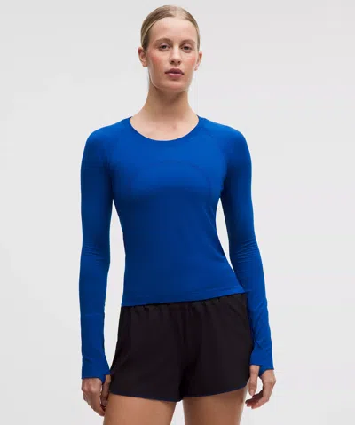 Lululemon Swiftly Tech Long-sleeve Shirt 2.0 In Blue