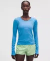 Lululemon Swiftly Tech Long-sleeve Shirt 2.0 In Blue